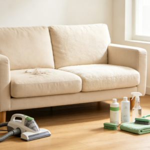 Specialized Pet-Friendly Upholstery Sofa Cleaning Service (Hair Removal & Odor Elimination)
